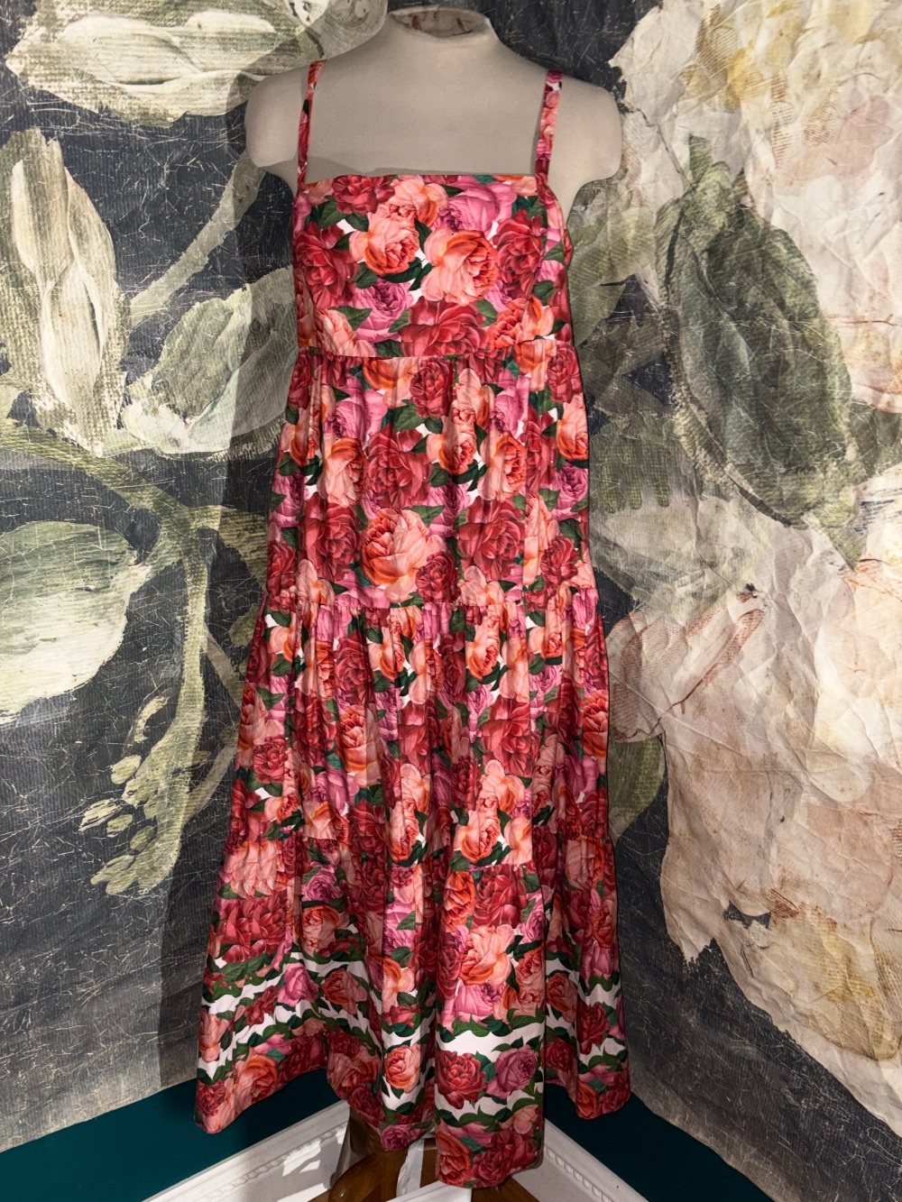 Sachin & Babi Pink & Red Floral Maxi Dress - Picture 3 of 5